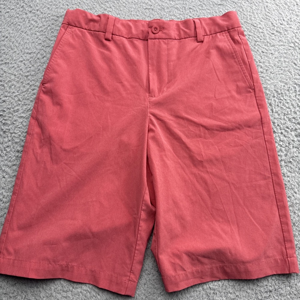 Vineyard Vines Breaker Shorts Boys 16 Sailors Red Performance 9.5" Stretch